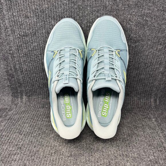 Skechers Slip Ins Glide Step Altus Aphtur Aqua Blue Athletic Shoes Mens 12 US